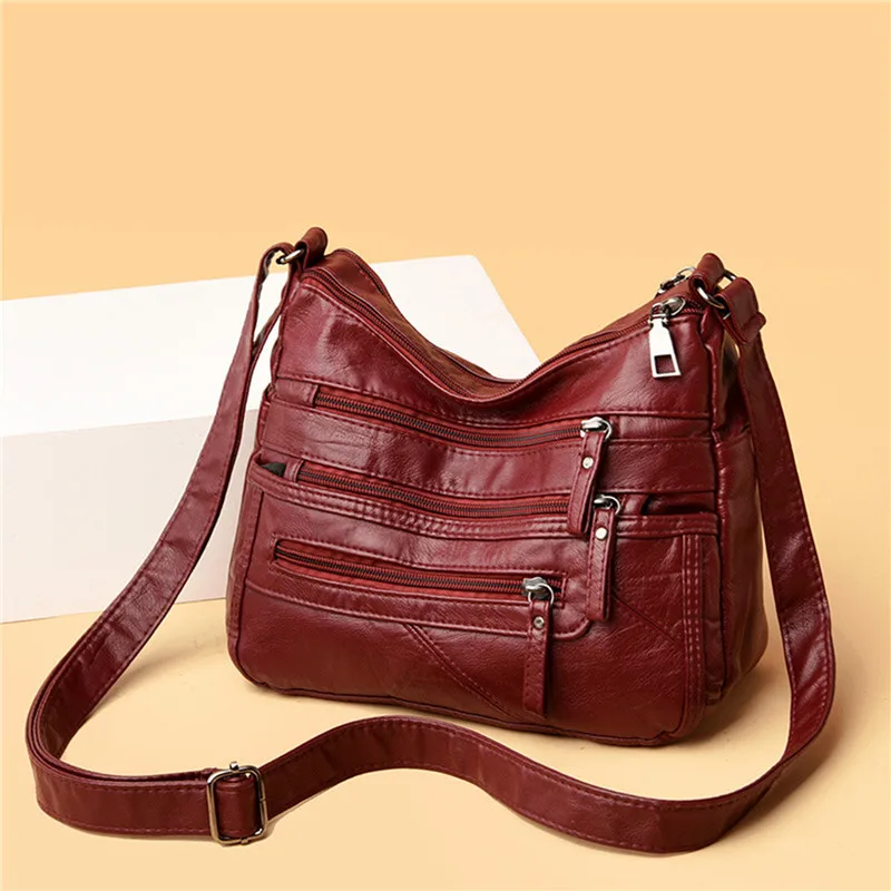 

Shoulder Crossbody Bags for Women High Quality Pu Leather Messenger Bag for Girls Female Purse And Handbags