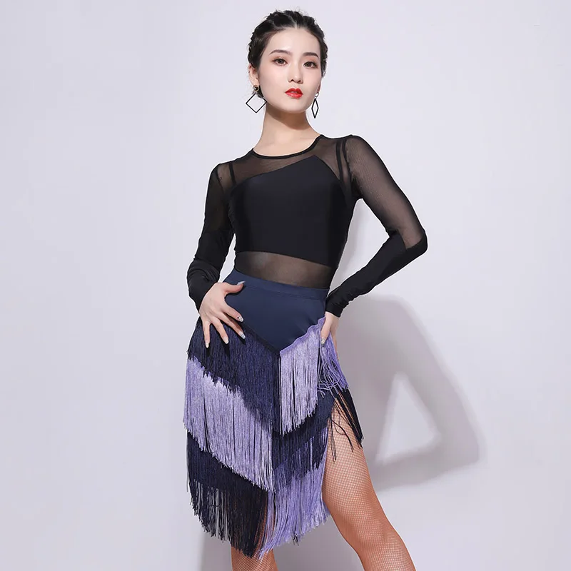 Новинка 2020 женское платье для латинских танцев модная сексуальная одежда танго