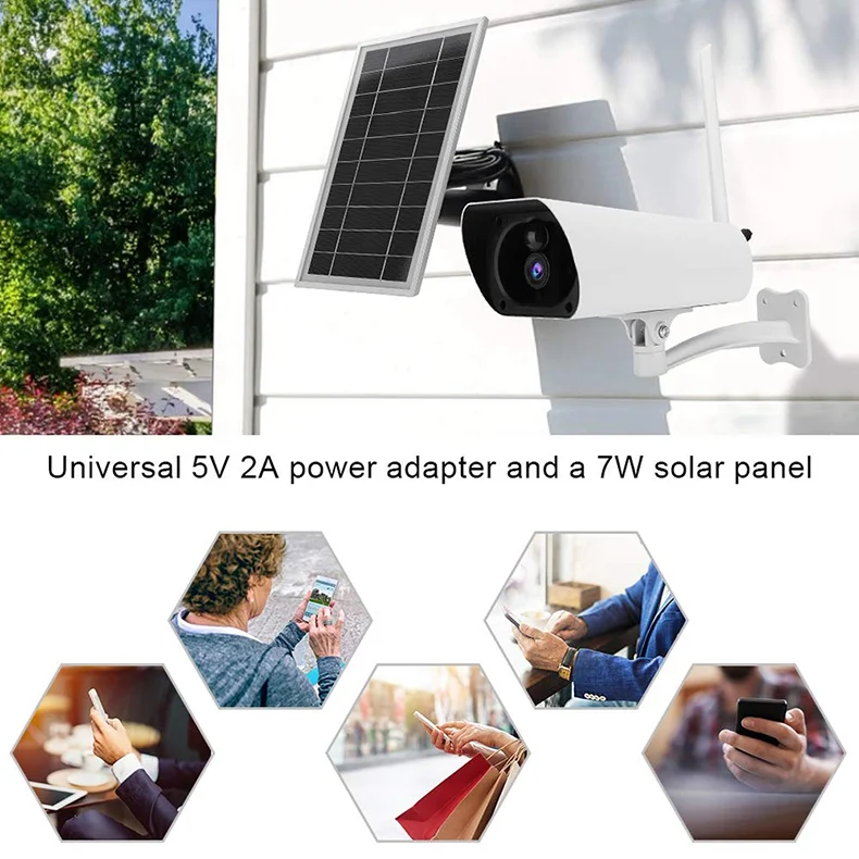 WakeView уличная HD 1080P Wi-Fi 4G Солнечная камера, охранное наблюдение, аудио домашняя камера безопасности, Wifi, водонепроницаемая, PIR APP IR