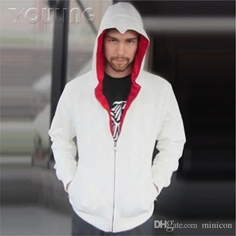 Ainiel Creed Дезмонд Майлз толстовки Косплей костюм пальто куртка весна осень белая толстовка с капюшоном вышитая одежда
