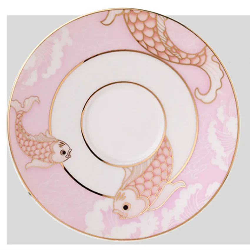 

Europe Noble Porcelain Coffee Cup Saucer Spoon Set Luxury Ceramic Mug Top-Grade Afternoon Tea Cup Cafe Party Household Drinkware