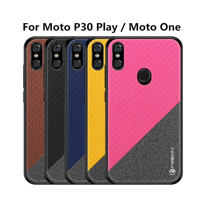 Для Motorola One/One Vision чехол для Moto P50/P30 P40 Play power PC ткань+ Силиконовый противоударный задний Чехол защитный чехол