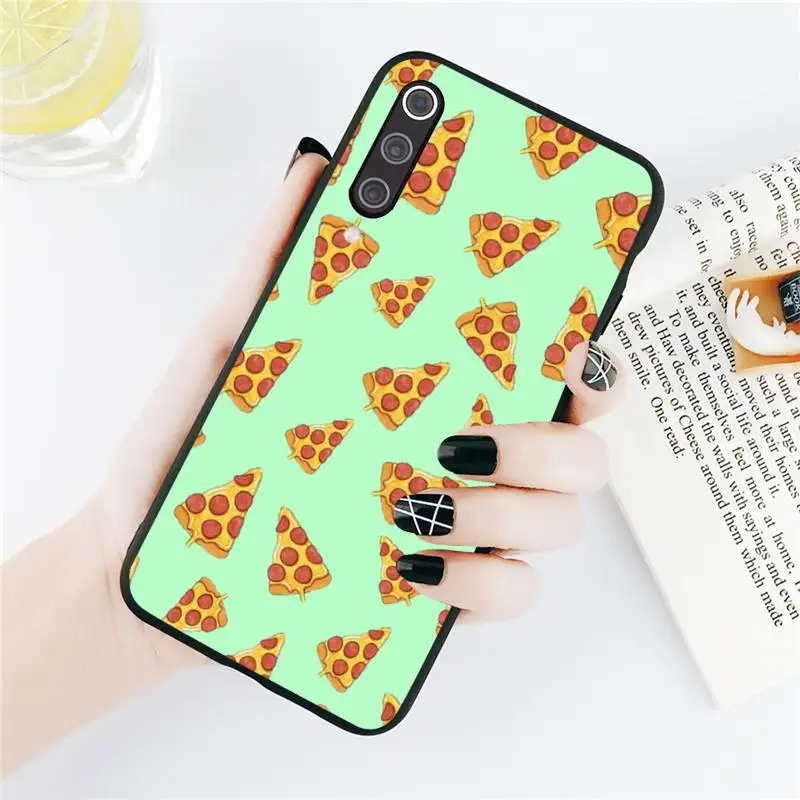 

Pizza French fries Doughnut food Phone Cases For Xiaomi Redmi note 7 8 9 t k30 max3 9 s 10 pro lite Luxury brand shell funda