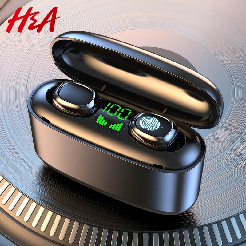 Беспроводные наушники H & A TWS Bluetooth 5 0 с микрофоном спортивная водонепроницаемая