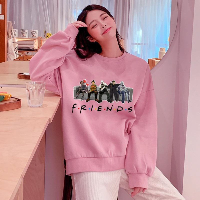 Друзья ТВ Шоу толстовки Женская Повседневная Толстовка Harajuku на заказ осень зима