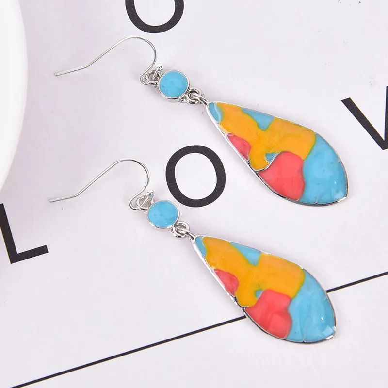 Винтажные серьги из натурального камня 1 пара|Серьги-подвески| |