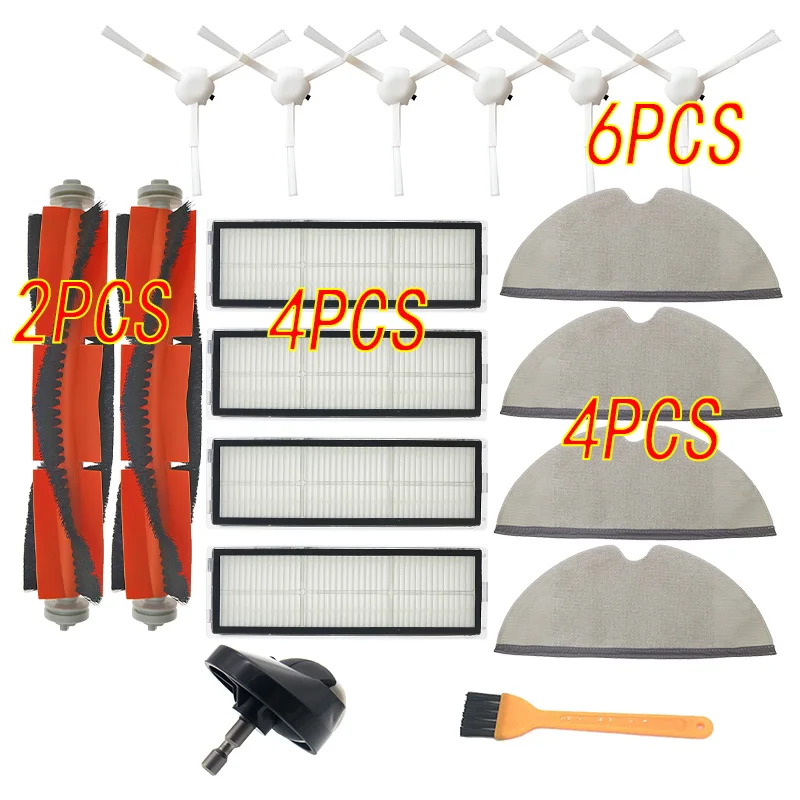 

Mop Cloth Rag Water Tank Brush HEPA Filter for Xiaomi Mijia 1C 1T STYTJ01ZHM Mi Robot Vacuum Mop SKV4093GL Dreame F9 STYTJ02ZHM