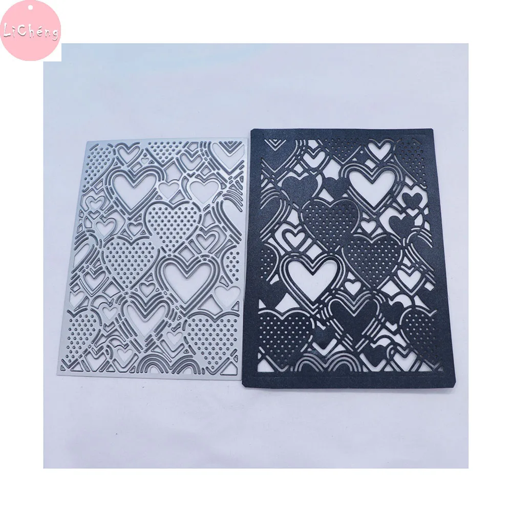 В форме сердца рамка под давлением Трафаретный вырубной Штамп Новый крафт