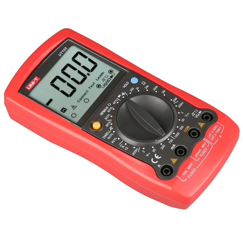 UNI-T UT105 107 109 Automobile Multimeter/Manual range multi-purpose automobile maintenance multimeter/Dwell/Tach