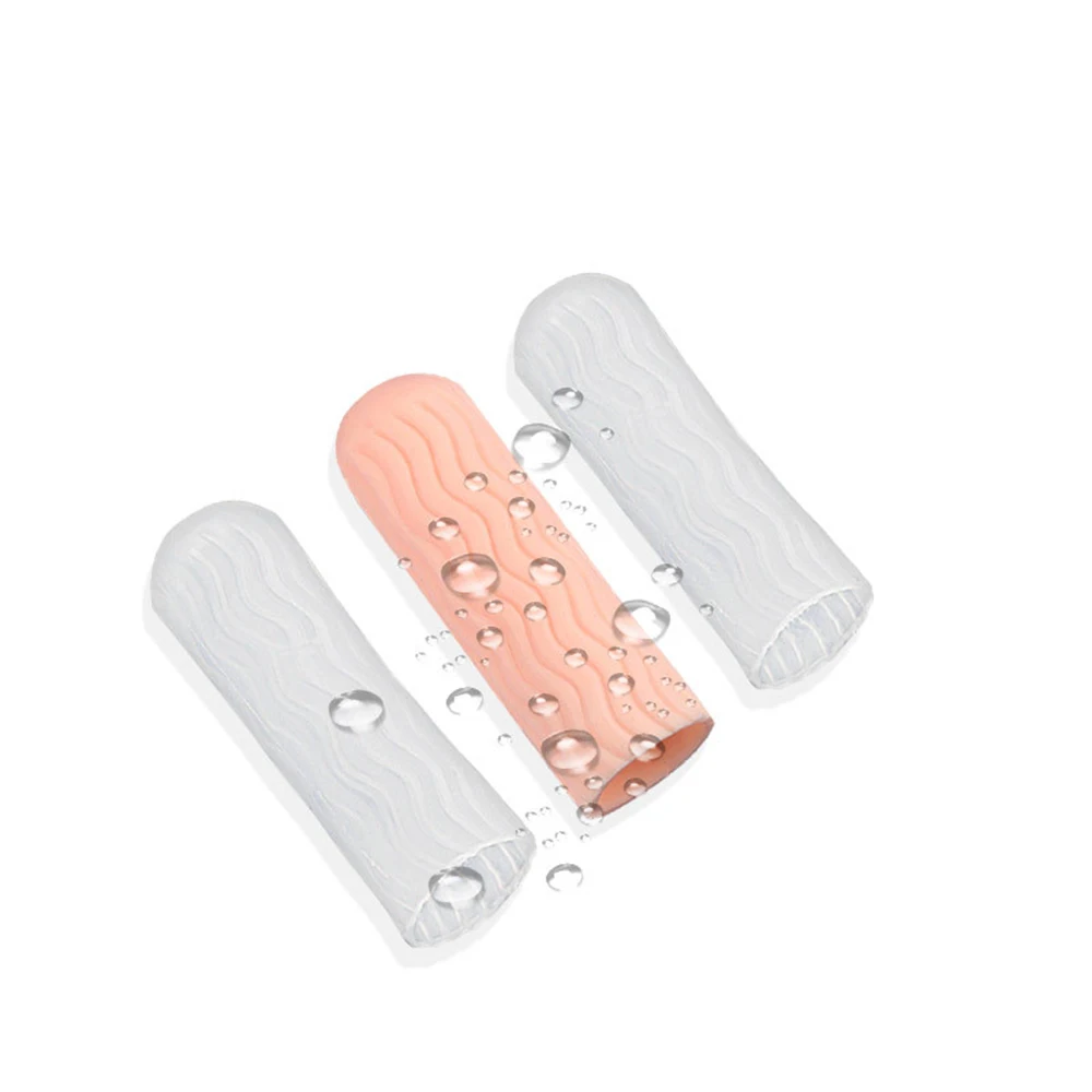

2pieces=1pair Finger Foot Protector Little Toe Cover Hammer Silicone Gel Tubes Straightener Bunion Corrector Pain Relief