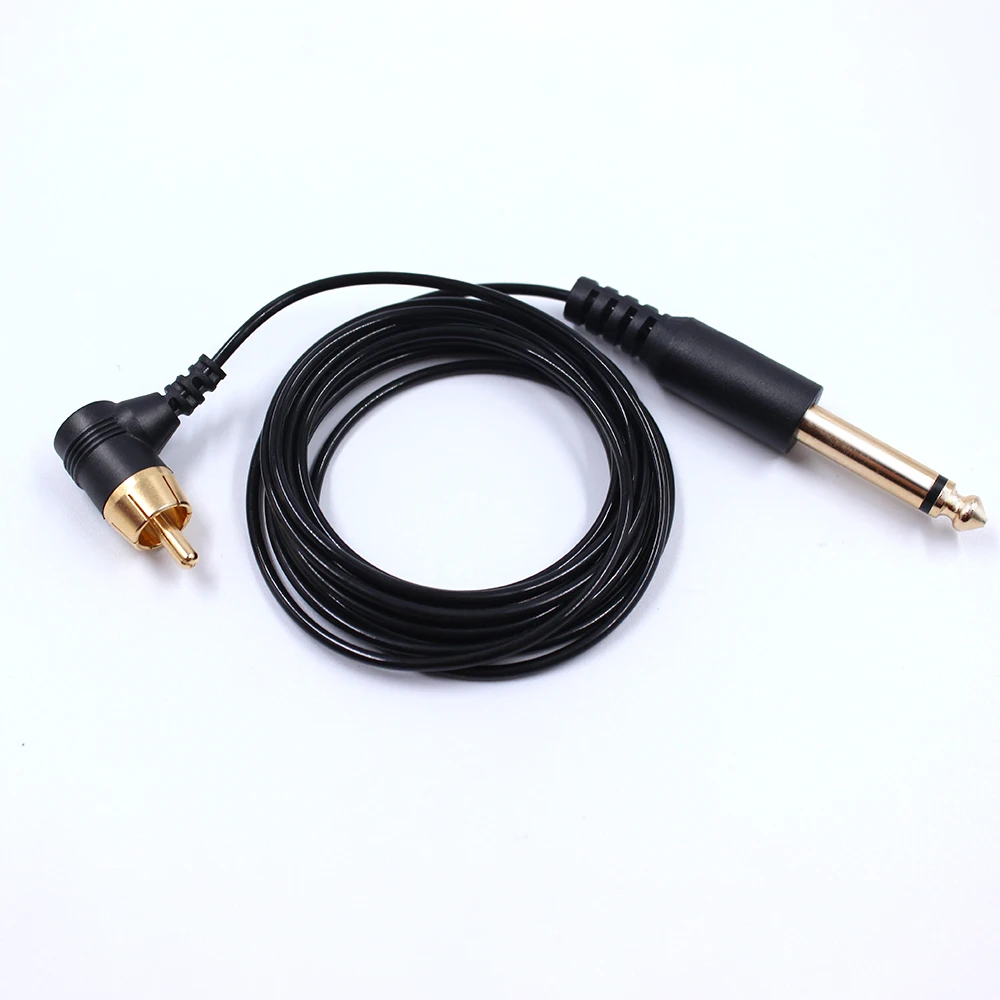 

Tattoo Cord Hook Line Power Cable RCA -6.35mm Connection RCA For Tattoo Machine/Gun Supply Accessory