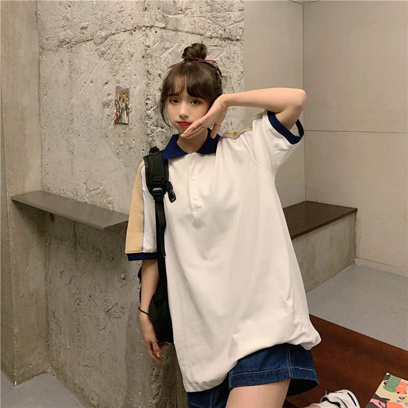 Футболка Maxxo в Корейском стиле для колледжа женские топы с принтом одежда