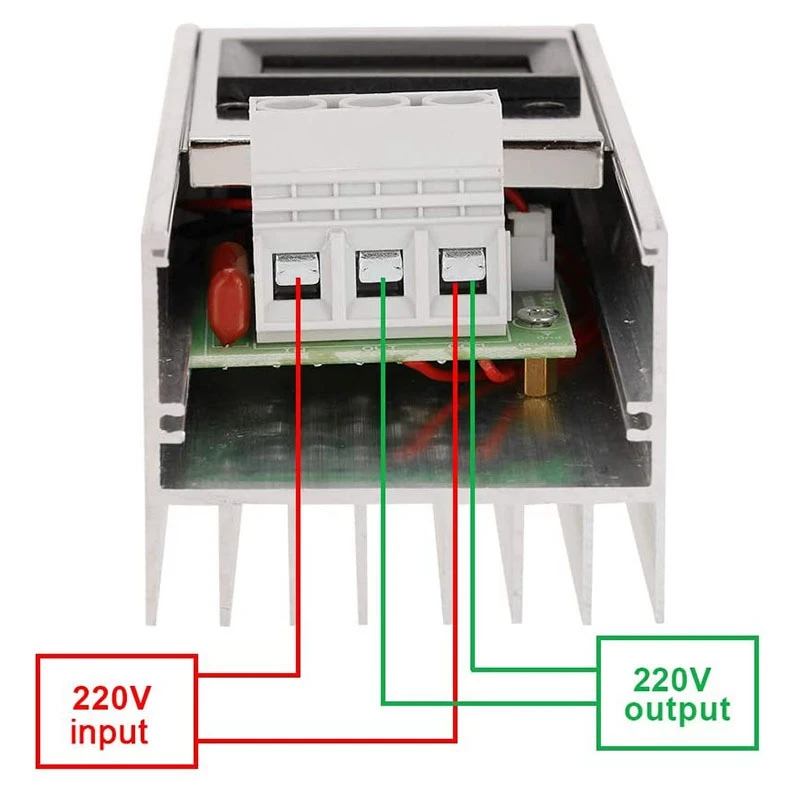 Регулятор напряжения 220 В 10000 Вт высокомощный Тиристор регулятор диммер с