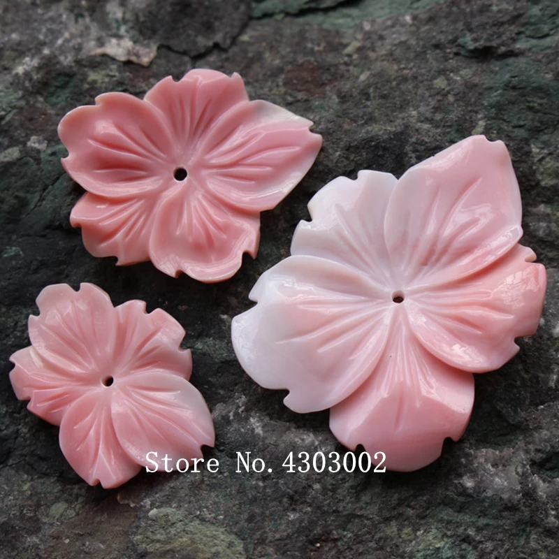 10 шт./лот натуральный розовый 5 цветочный вырез перламутровая раковина для DIY
