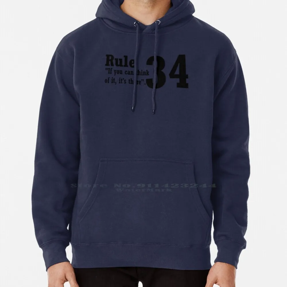 

Rule 34 Hoodie Sweater 6xl Cotton Meme Rule 34 Slang Erotic Thirty Four Cyberculture Internet Xkcd 4chan Sexual Threesome