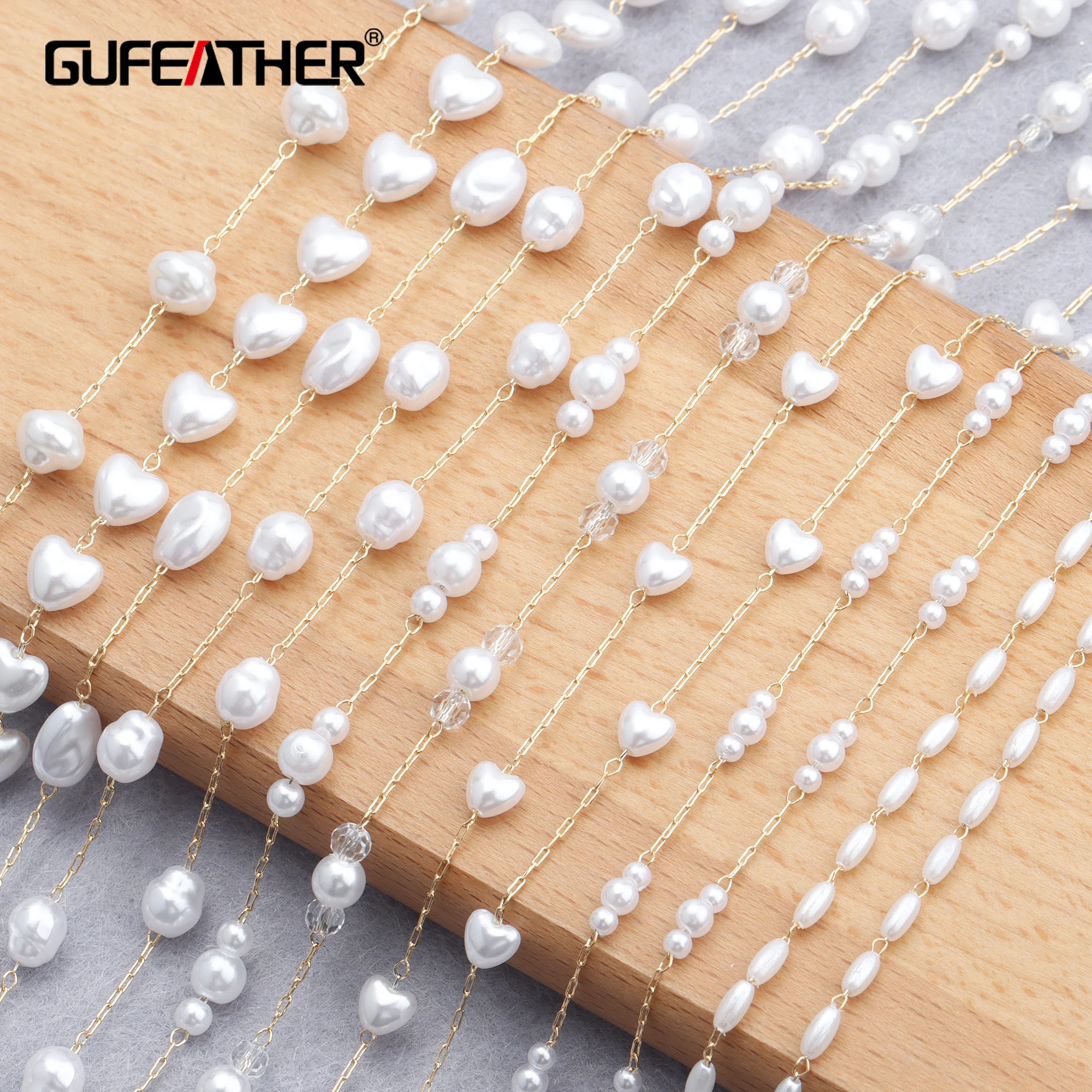 Ювелирные аксессуары GUFEATHER C140 цепочка сделай сам с покрытием из золота 18 К