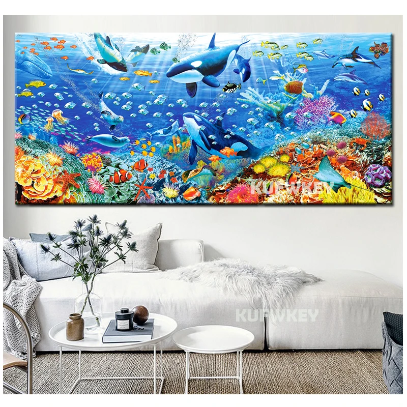 5d diy алмазная живопись &quotДельфин&quot &quotрыба&quot &quotполный дрель квадратная Мозаика