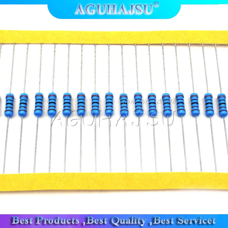 Металлический пленочный резистор 1/2 Вт 1% цветной кольцевой 4 7 Ом одно
