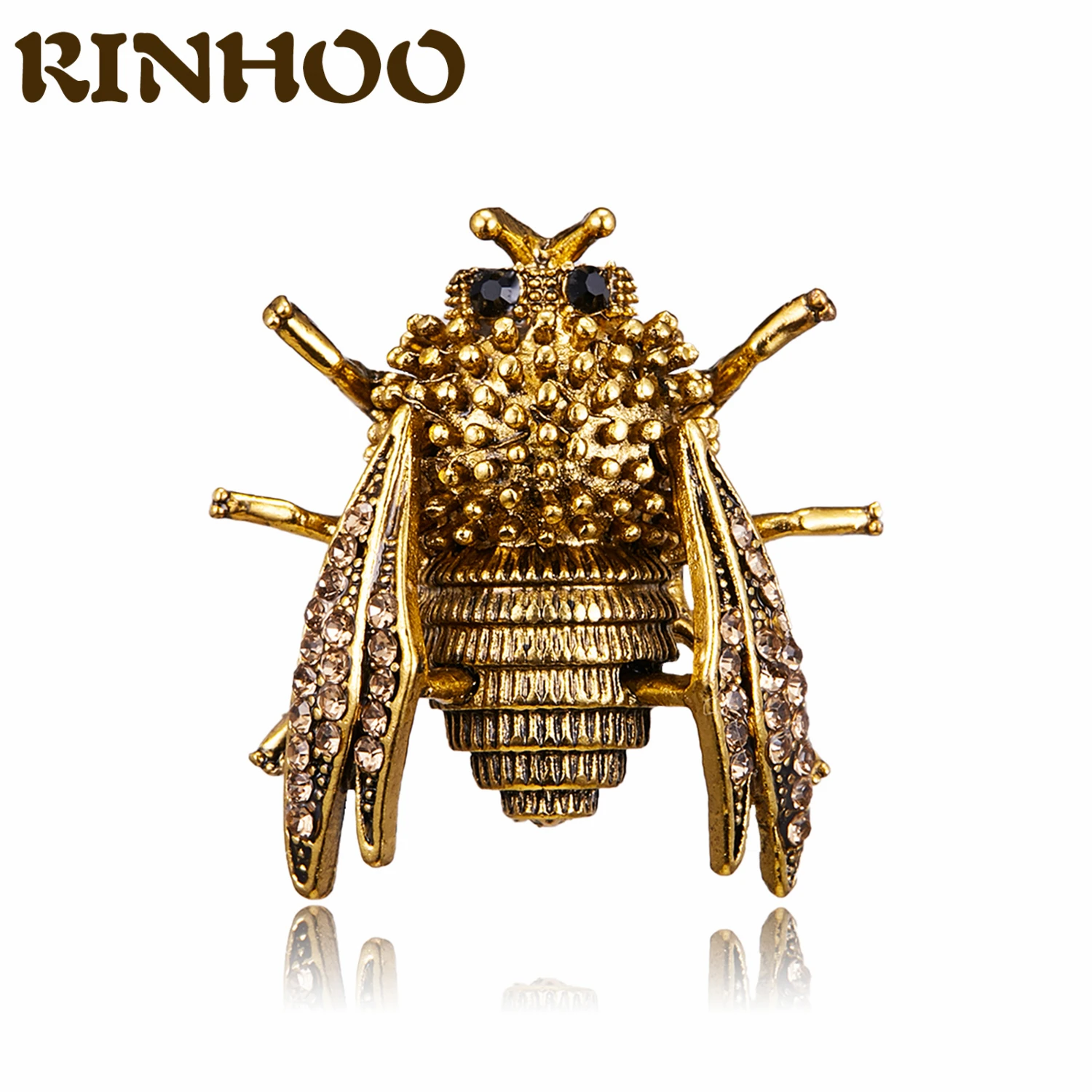 Винтажные броши в форме цикады золотого цвета для женщин и детей зеленая Брошь