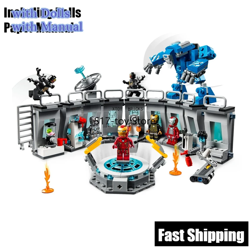 

Конструктор IRON MANingylsy Hall of Armour, совместимые игрушки, совместимы с 76125