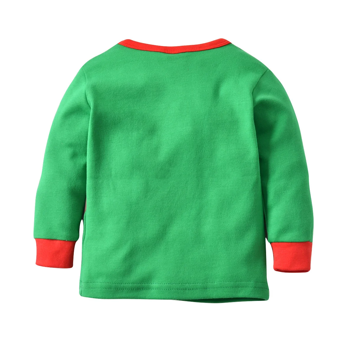 Детская домашняя одежда детский пижамный комплект с принтом Санты зеленые брюки