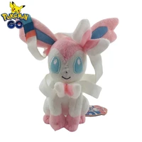 25cm anime pokemon plush soft stuffed collection sitting position sylveon plush doll kawaii kids christmas gift plush toys