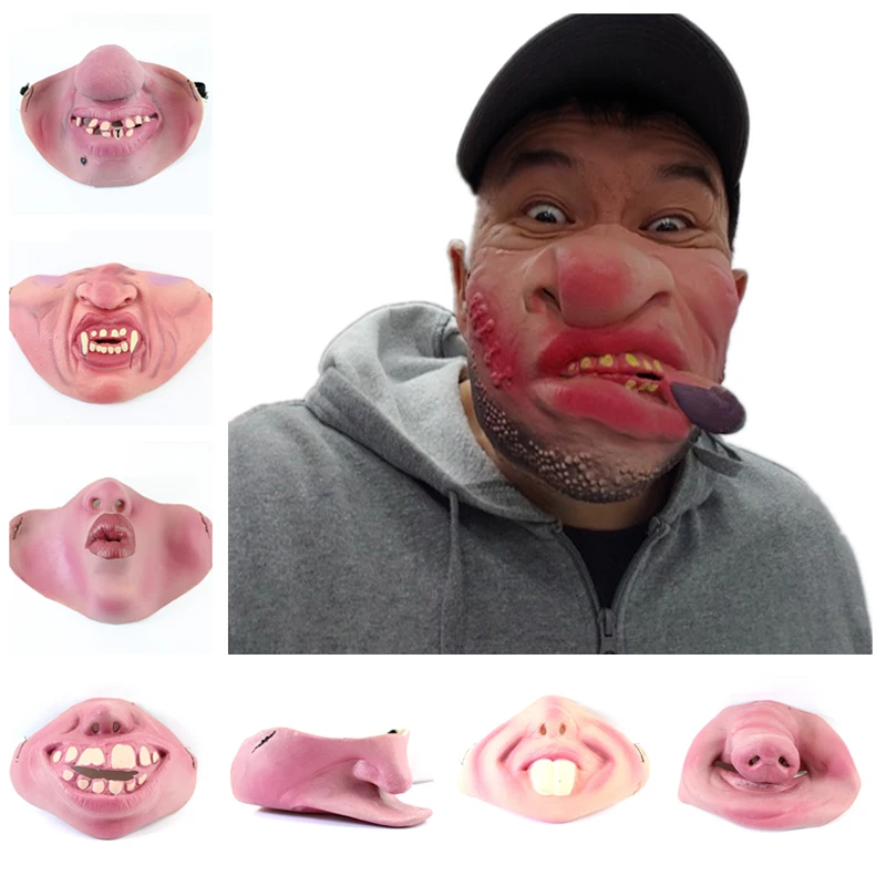 1 шт. забавные вечерние латексные маски для взрослых клоун ужасный страшный