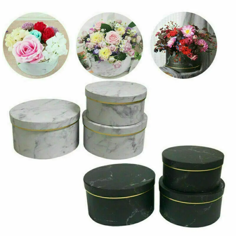 3PC/Set Flower Box Florist Hat Boxes Christmas Flowers Valentine's Day Gifts Living Vase Gift Party Favors Navidad |