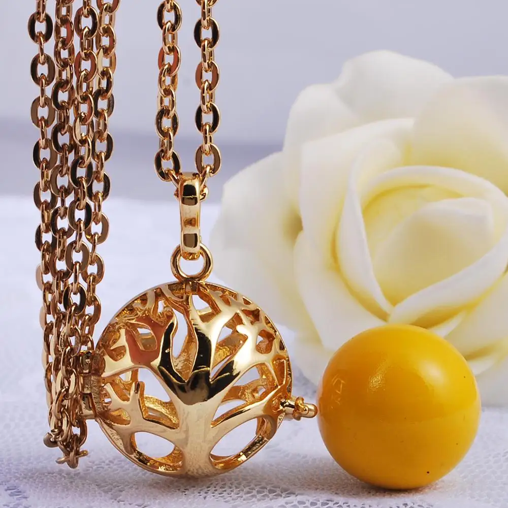 Медный металлический медный медальон Eudora подвесная клетка для дерева жизни 20 мм