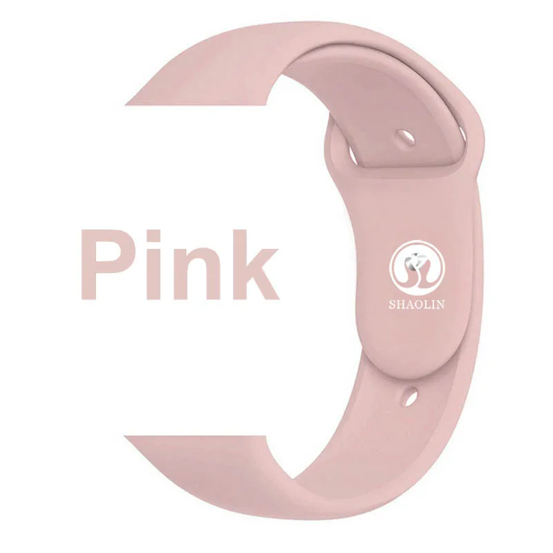 Pink Мягкий силиконовый сменный спортивный ремешок для 38 мм apple Watch Series1 2 42 мм наручный браслет ремешок для часов apple Sports Edition - Цвет: Pink
