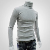 men winter turtleneck long sleeve slim pullover blouse top mens t shirts white turtleneck sweater