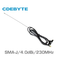 230mhz sma j interface 50 ohm impedance less than 1 5 swr 4 0dbi gain high quality sucker antenna tx230 xp 200