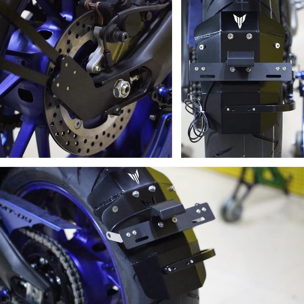 Заднее крыло для регистрации номерного знака Рамка Держатель для YAMAHA MT-09 MT09 Tracer FZ-09 FJ-09 FZ09 FJ09