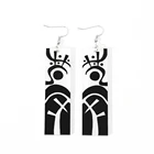 Серьги-подвески с рисунком из аниме Токио, изана Курокава, акриловые подвески с мультяшным рисунком татуировки, аксессуары Hanafuda