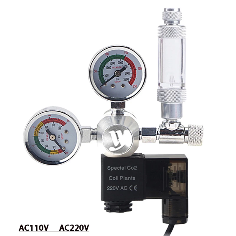 

NEW Fish Tank DIY CO2 Regulator Solenoid Vvalve Bubble Counter Fine-Tuning Valve CO2 Reaction Control System Pressure Reducing