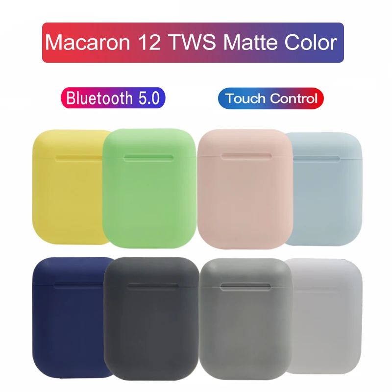 Беспроводные Bluetooth наушники Macaron 12 tws для шлема с спортивные вкладыши выдвижная