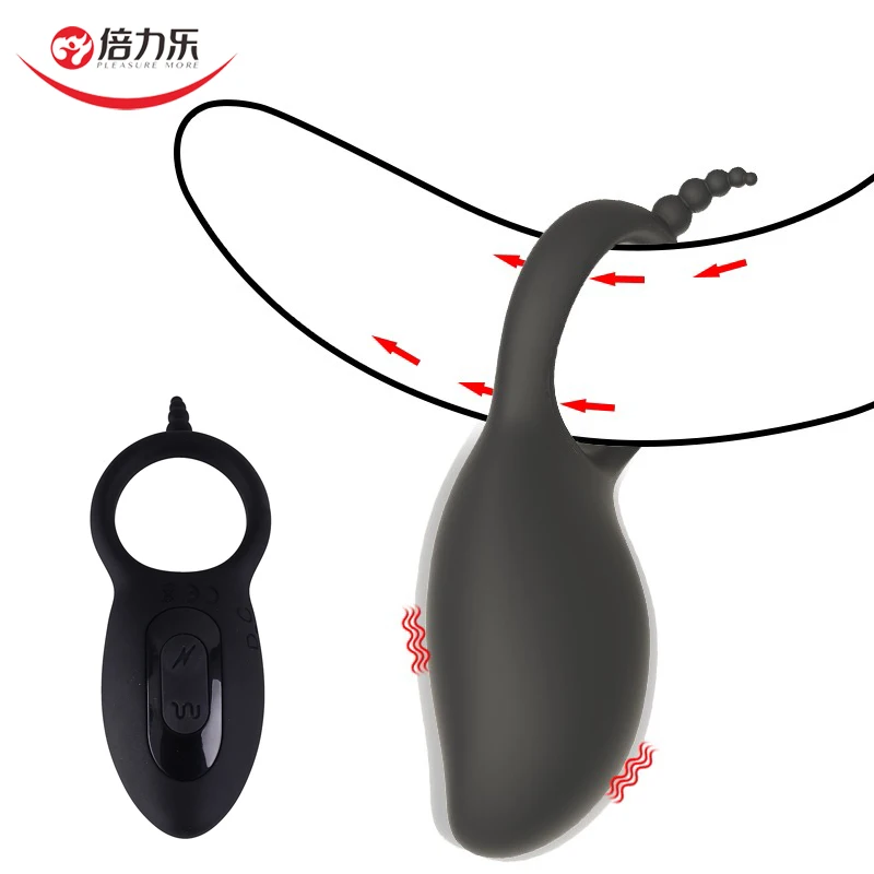 Электрический шок кольцо для фиксации пениса Вибратор массажер Задержка