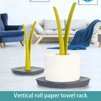 plastic single tear standing tissue paper roll holder hanger towel storage rack organization shelf for table home accessories