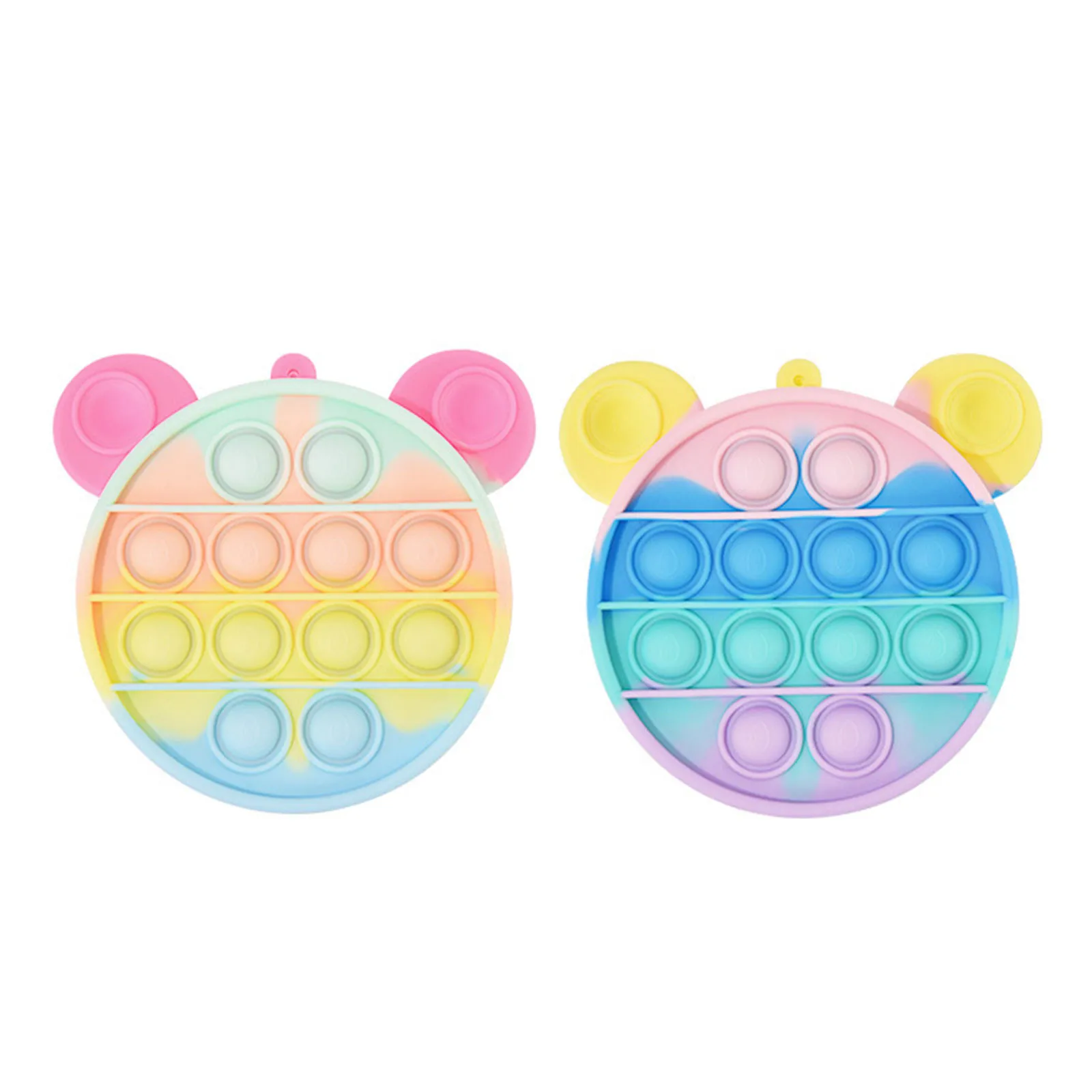 

Mini pops its Fidget Toy Pencil Case SimpleS Sensory Silicone Bubble Stationery Storage Bag For Children Autism Special Needs