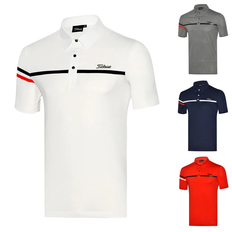 

Golf clothing wear men's breathable quick-drying short-sleeved outdoor t-shirt polo shirt jersey tops 2021 summer