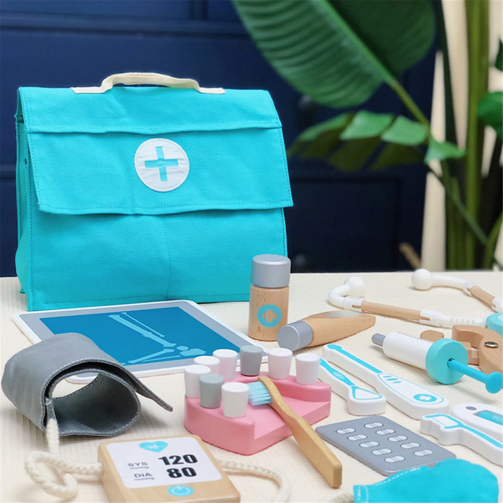 Комплект детских деревянных докторских чехлов для ролевых игр комплект игрушек
