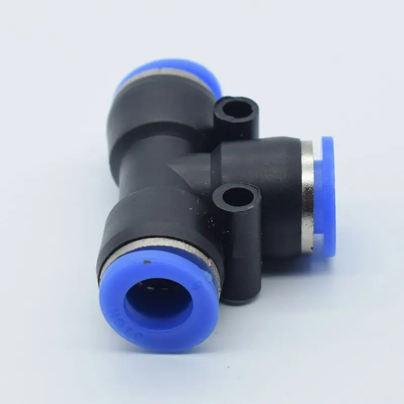 

Pneumatic hoses through a quick joint PG reducer tee tee 8 mm