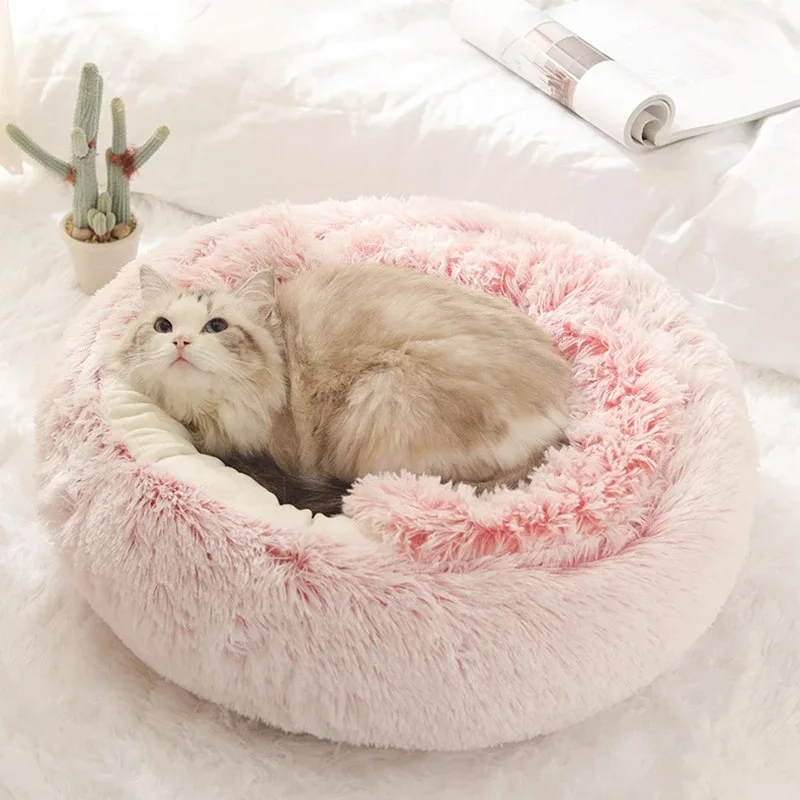 

Pet Cat Bed Half package Deep Sleep Cat Mat Winter Warm Cat Blanket Cushion Indoor House Pet Basket Cozy Kitten Lounger Cush