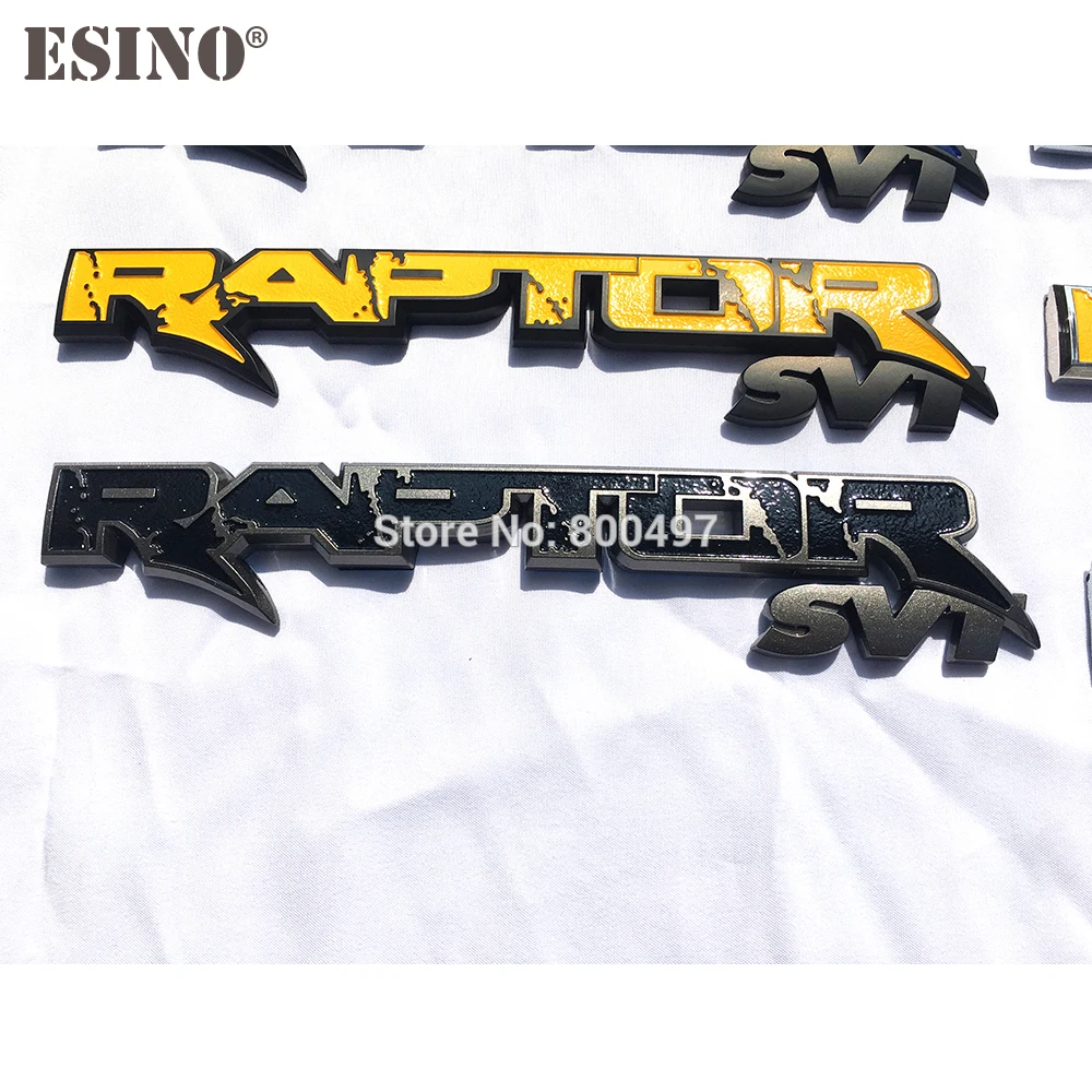 10 x Новинка 3D значок для багажника автомобиля ABS Эмблема RAPTOR SVT аксессуары задней