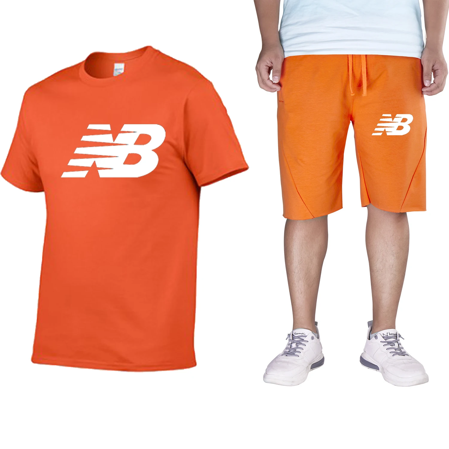 

2021 summer fashion leisure men's suit sportswear sportswear tracksuit men men's setspants short sleeve T-shirt 2-piece set