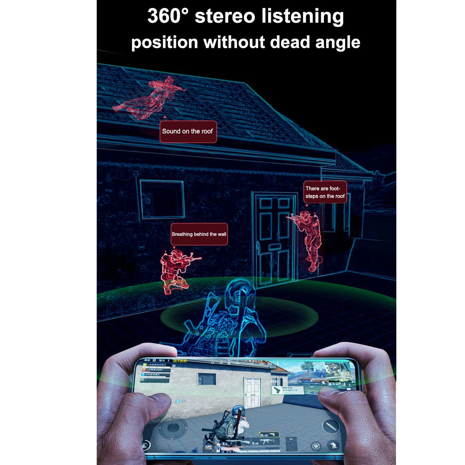 

Gaming Headsets Bluetooth 5.0 Headphone Earphones, with Microphone with Microphone, HiFi stereo sound quality