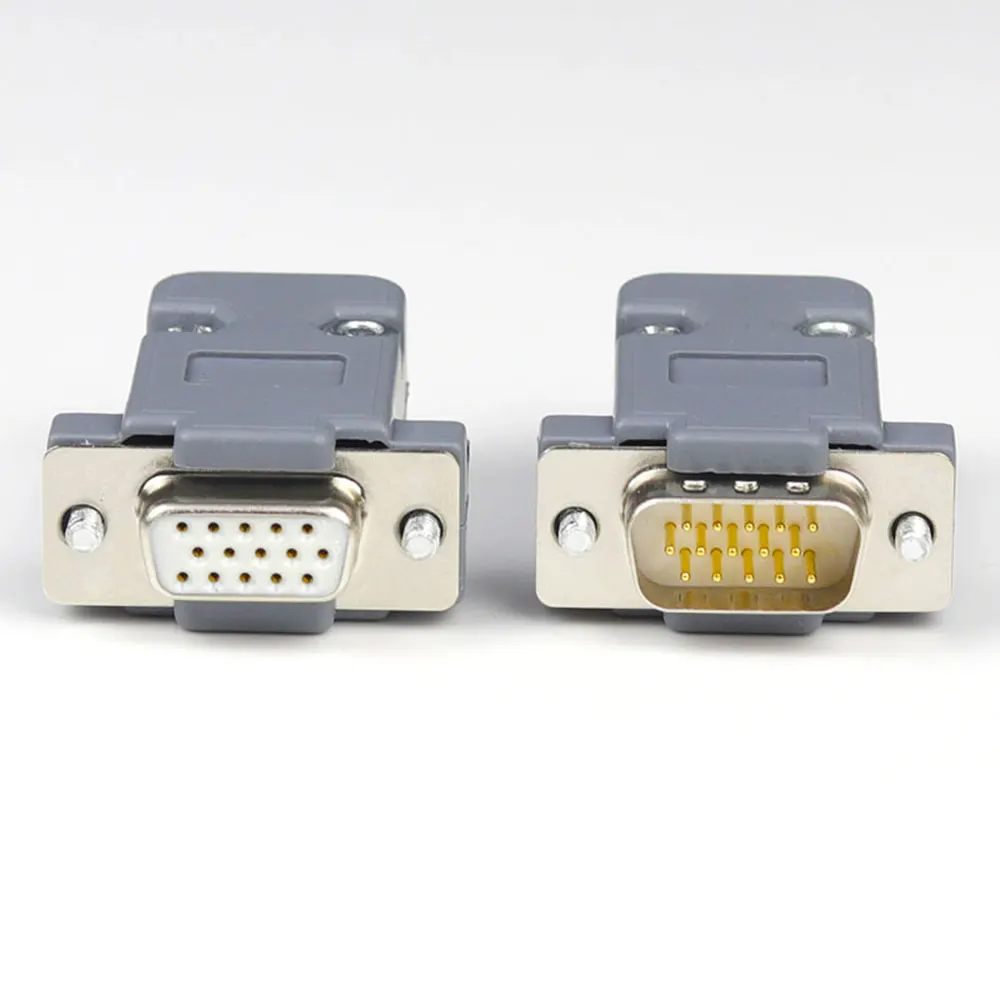 VGA коннекторы для сварки штепсельная вилка/гнездо пластиковая оболочка комплект