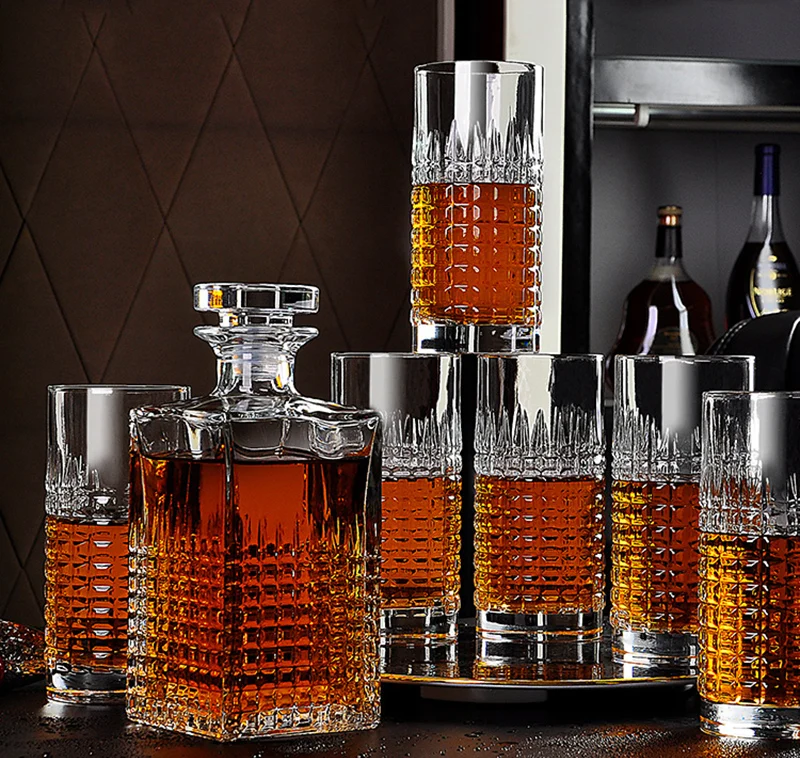 

Новинка домашний бар 5 шт. набор графинов для виски с 4 шт. стаканов старого образа для ликера шотландский Бурбон 200903-01