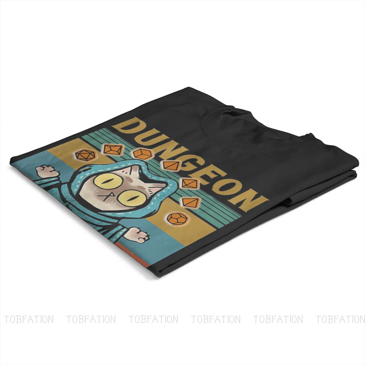 DnD Game Fabric TShirt Dungeon Meowster Classic T Shirt Oversized Men Clothes New Design Big Sale | Мужская одежда
