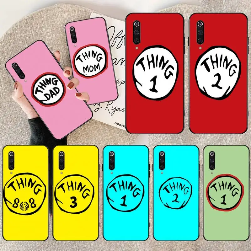 HUAGETOP Thing 1 2 dad mom мягкий чехол для телефона Xiaomi Mi 10 Pro lite Mi9 9SE 8SE Pocophone F1 9T Pro|Бамперы| |